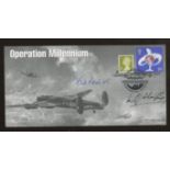 1999 Operation Millenium cover signed by Bill Reid VC & Murray Valentine. 1 of 1 cover.