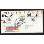 Rod Stewart: Autographed on 1998 Comedians Royal Mail FDC. Typed address, fine.