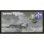 1999 Operation Millenium cover signed by Bill Reid VC & John Langston. 1 of 1 cover. Unique.