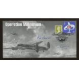1999 Operation Millenium cover signed by Bill Reid VC & John Chatterton DFC. 1 of 1 cover.