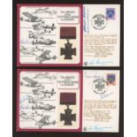 1984 Award of the Victoria Cross to Airmen 2 covers signed by 6 VC holders.