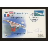 Brian Trubshaw: Autographed on 1969 Concorde First Flight cover.
