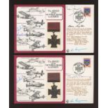 1984 Award of the Victoria Cross to Airmen 2 covers signed by 6 VC holders. Unaddressed, fine.