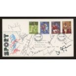 1980 Sport Post Office FDC with 10 signatures incl.