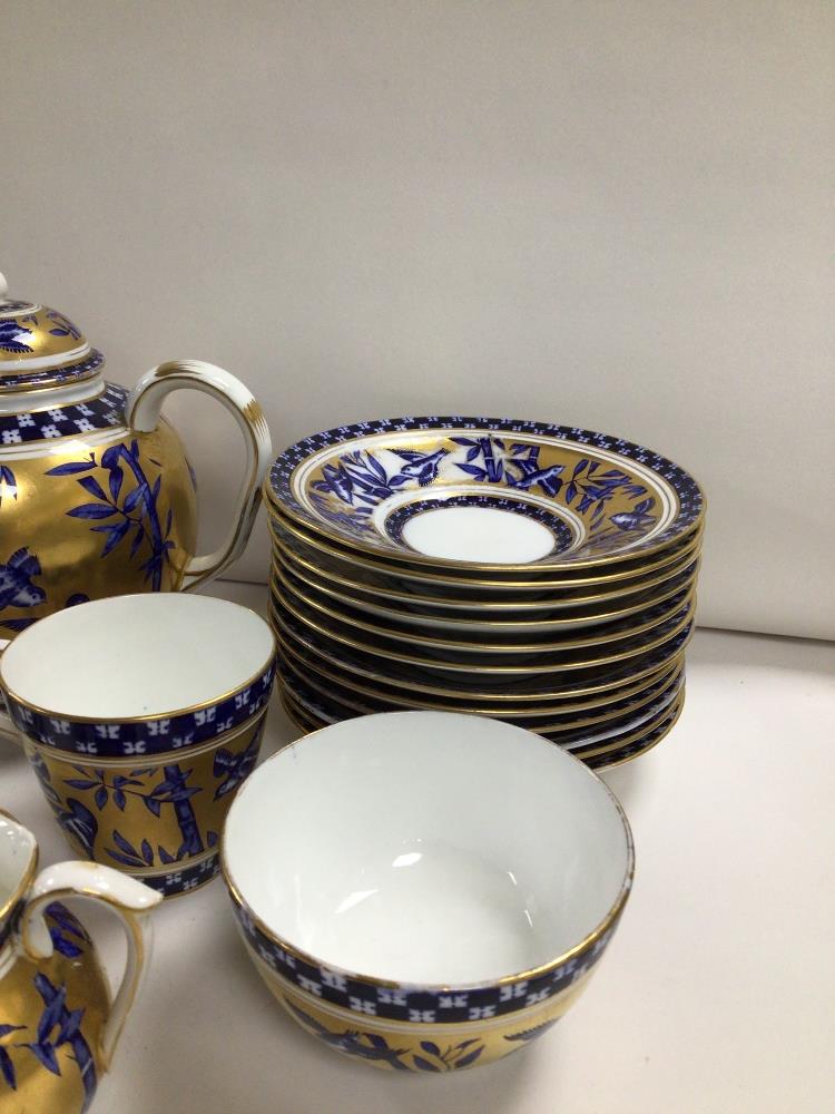 ANTIQUE COALPORT BAMBOO DEMITASSE TEA SERVICE, 26 PIECES - Image 5 of 12