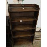 1920S ENGLISH OAK BOOKCASE 107 X 54CM