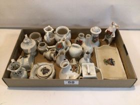COLLECTION OF VINTAGE CRESTED WARE CHINA. SOME WITH MARKINGS TO BASE. INCLUDES GOSS, GEMMA, AND