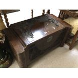 VINTAGE CARVED CAMPHOR CHEST