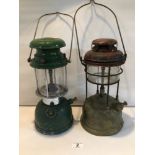 TWO VINTAGE PRESSURE LAMPS/LANTERNS. BIALADDIN (300X MODEL) AND TILLEY.