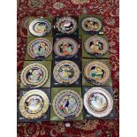 BJORN WIINBLAD ROSENTHAL STUDIO-LINE CHRISTMAS PLATES X 12