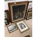 THREE FRAMED AND GLAZED ENGRAVINGS, W R BIGG, F WINTER HALTER, AND W. COLLINS, THE LARGEST 77 X