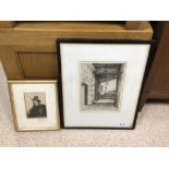 W. R WAKEFIELD PENCIL/CHARCOAL PICTURE THE OLD MILL SEFTON VICTORIAN WITH ONE OTHER