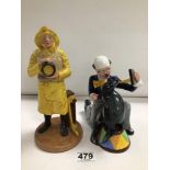 TWO ROYAL DOULTON FIGURINES PARTNERS HN3119 AND LIFEBOAT MAN HN4570