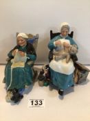 TWO ROYAL DOULTON FIGURINES ‘TWILIGHT’ HN2256 AND ‘NANNY’ HN2221.