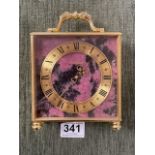 VINTAGE BUCHERE IMHOF BRASS CLOCK (SWISS 12 834)