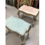 TWO VINTAGE STOOLS