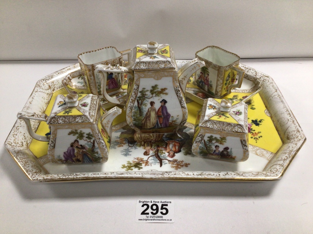 19TH CENTURY DRESDEN TEA SERVICE