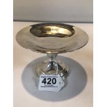 ITALIAN 900 SILVER CIRCULAR PEDESTAL BONBON DISH, 13CM DIAMETER 149 GRAMS BY BELLINI ARISTODEMO OR