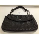 VINTAGE CHANEL STYLE SHOULDER BAG, LEATHER, MARKED CHANEL 31 RUE CHAMBON PARIS