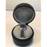 CASED LADIES TAG HEUER WATCH (WL1316) PROFESSIONAL BLUE DIAL