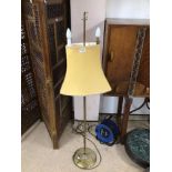 VINTAGE BRASS TWIN FLOOR LAMP