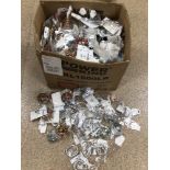 LARGE BOX OF MIXED COSTUME JEWELLERY ALL IN ORIGINAL PACKAGING