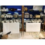 LARGE QUANTITY OF MIXED CHINA DINNER SERVICE HAMMERSLEY & CO, WEDGWOOD (METALISED), SPODE LOSOLWARE,