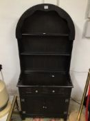 PAINTED BLACK DRESSER WITH DRAWER AND CUPBOARD 170 X 76CM