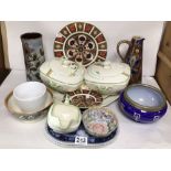 MIXED CERAMICS TAMS WARE (SILVER MOON) ART DECO, USSR, ROYAL CROWN DERBY AND MORE