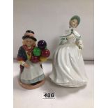 TWO ROYAL DOULTON FIGURINES BALLOON GIRL (HN2818) AND JESSICA (HN3169)