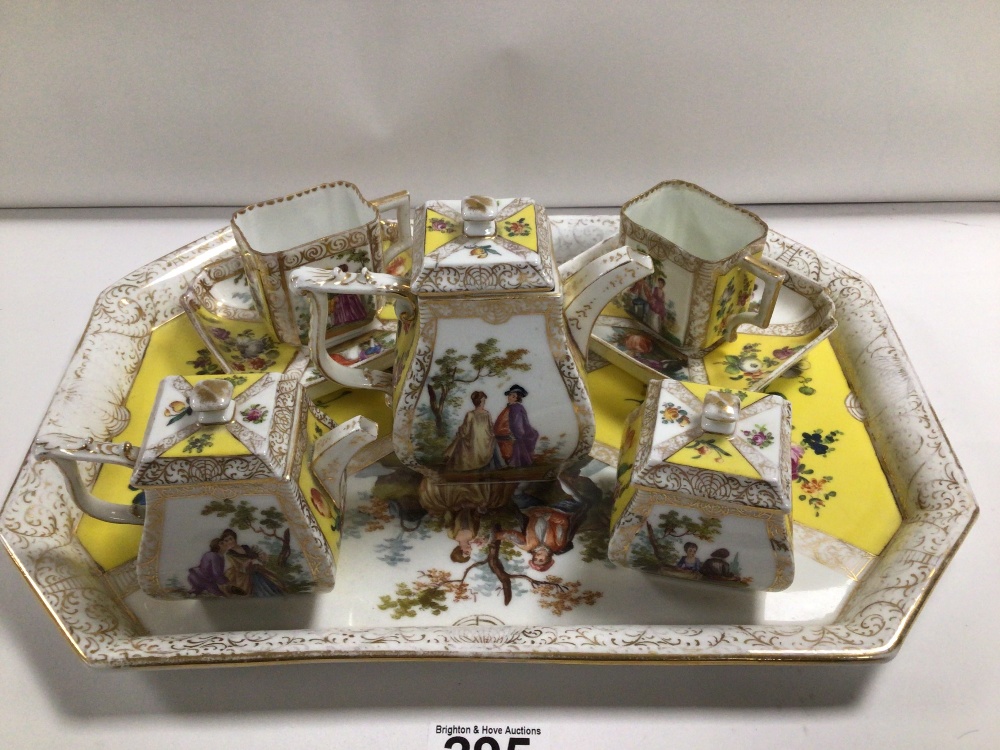 19TH CENTURY DRESDEN TEA SERVICE - Image 2 of 4