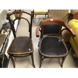 TWO BENTWOOD CHAIRS