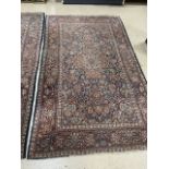 VINTAGE KASHMIRI RUG, 137 X 226CM