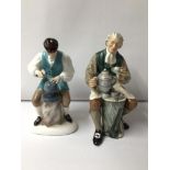 TWO ROYAL DOULTON FIGURINES. ‘THE TINSMITH’ HN2146 AND ‘THE SILVERSMITH OF WILLIAMSBURG’ HN2208.