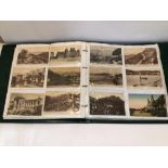 EARLY POSTCARD ALBUM INCLUDES LOCAL INTEREST BRIGHTON