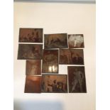 VINTAGE ADULT COPPER PHOTOGRAPHIC PLATES X 10