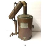 VINTAGE BARNSTEAD AMERICAN COPPER STILL AND STERILISER. SERIAL NO. 16782.