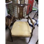 INLAID ARM CHAIR A/F