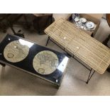 TWO VINTAGE COFFEE TABLES
