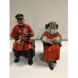 TWO ROYAL DOULTON FIGURINES 'THE JUDGE' HN2443 AND 'PAST GLORY' HN2484