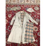 VINTAGE BURBERRY COAT WITH SCARF AND HAT SIZE L/14-16