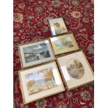 FIVE FRAMED AND GLAZED WATERCOLOURS, MICHAEL VICARY, B. MIDDLETON, S.A.S BRAXTON AND A HIEALE, THE