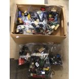 EXTENSIVE COLLECTION OF VINTAGE MODEL DIE-CAST VEHICLES. INCLUDES OXFORD, CORGI, LLEDO, AND MORE.