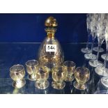 VINTAGE GOLD DECORATION DECANTER SET