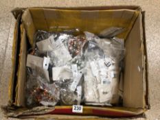 LARGE BOX OF MIXED COSTUME JEWELLERY ALL IN ORIGINAL PACKAGING