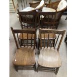 FOUR 19TH CENTURY CHAIRS