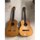 TWO VINTAGE ACOUSTIC GUITARS TATRA CLASSIC WITH ONE OTHER AND OTHER MUSICAL ITEMS