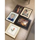 FOUR FRAMED AND GLAZED WATERCOLOURS, RICHARD HARPIN, P. J. CLARKSON AND MORE, 56 X 46CM