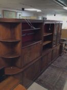 FOUR MATCHING PIECES OF REPRODUCTION FURNITURE IN MAHOGANY