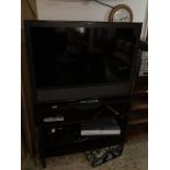 BANG AND OLUFSEN 40 INCH TELEVISION BEOPAY V1-40 WITH KALEIDESCAPE MODEL KO503-0100 DVD PLAYER AND